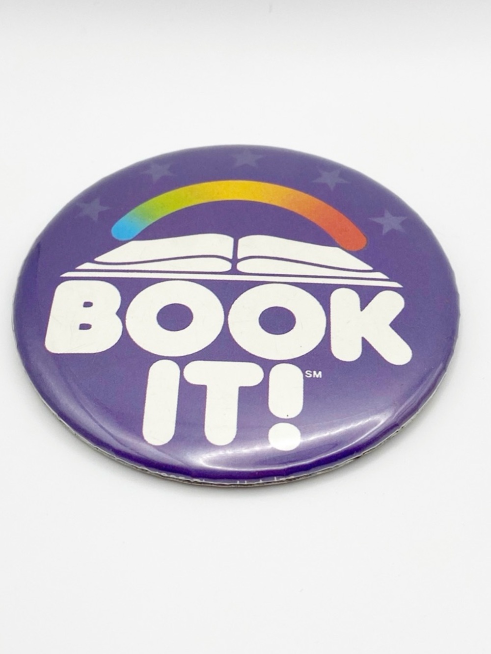 Vintage Book It Nostalgic Button Pin